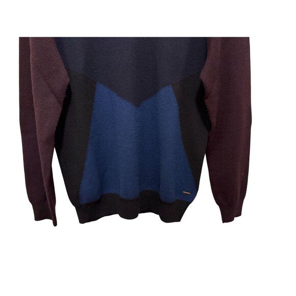 Scotch & Soda Colorblock Crewneck Sweater XL Cotton/Polyester Blend Mens Top - Picture 4 of 7